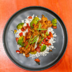 Hawaiian chicken with coconut rice plated 2 150x150