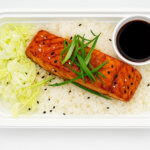 Maple glazed salmon container 150x150